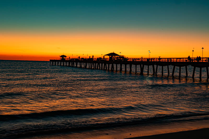 New Year's Day sunrise over the Atlantic, Fort Lauderdale beach